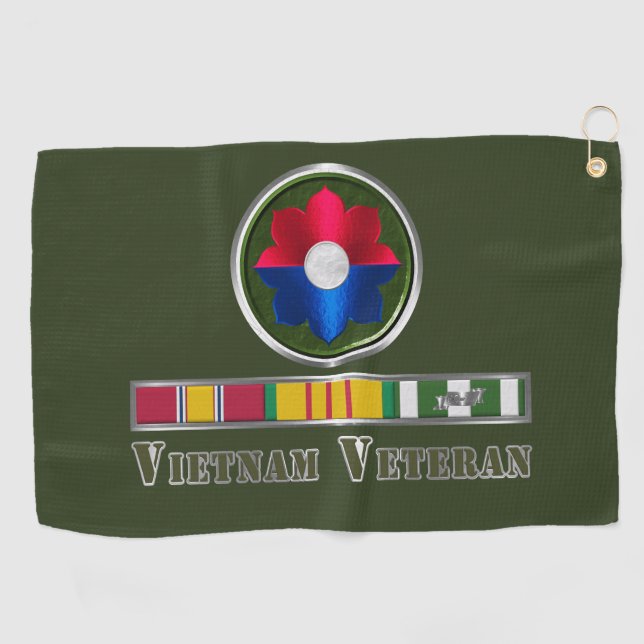 Infanterie Division Vietnam Veteran Golfhandtuch (Horizontal)