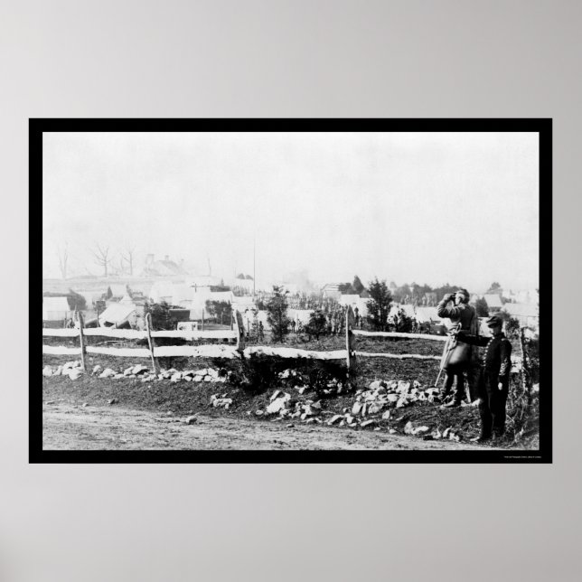 Infanterie und Camp in Tenallytown 1864 Poster (Vorne)