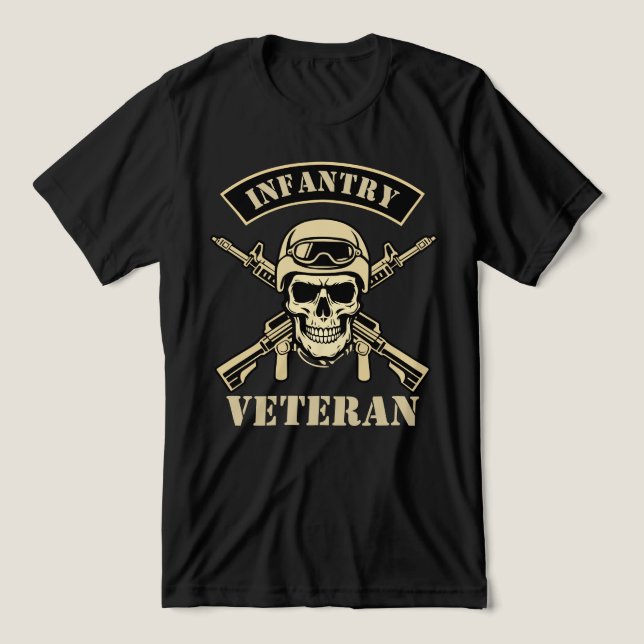 Infanterie Veteran Tri-Blend Shirt (Design Vorderseite)