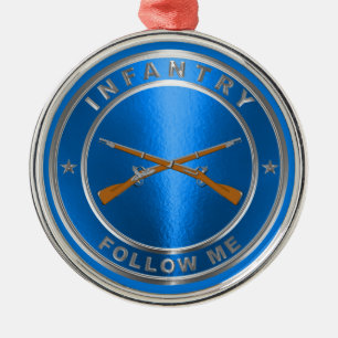 INFANTRIEB ORNAMENT AUS METALL