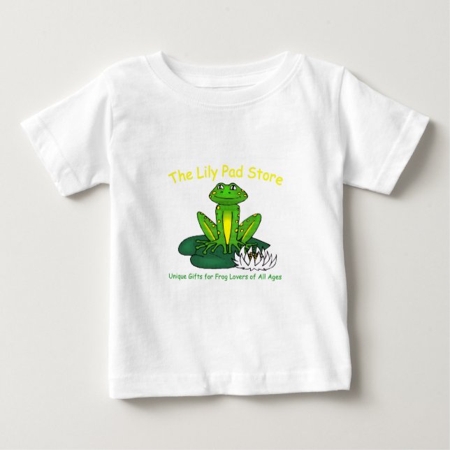 Infant's Frog on a Lily Pad White T-Shirt (Vorderseite)