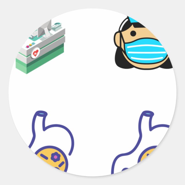 Infection Control Nurse Sticker Pack - Infection C (Vorderseite)