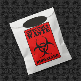 Infektiöse Abfalltricks oder -pflaster der roten B Geschenktütchen