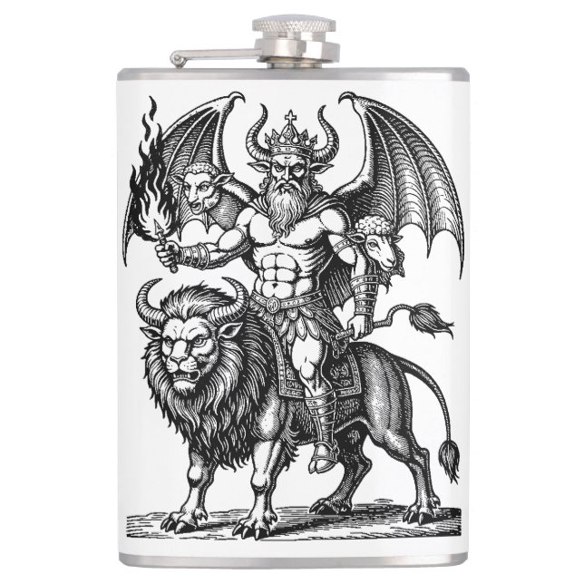 Infernalischer Asmodeus Flachmann (Vorderseite)