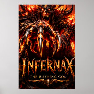 Infernax Brennender Gott Poster
