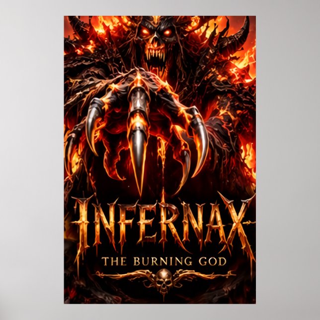 Infernax Brennender Gott Poster (Vorne)