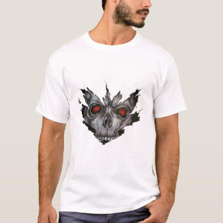 Inferner Totenschädel mit leuchtend roten Augen Du T-Shirt