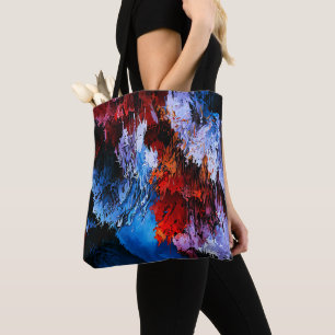 Inferno Blauer Rot Moderne Abstrakte Kunst