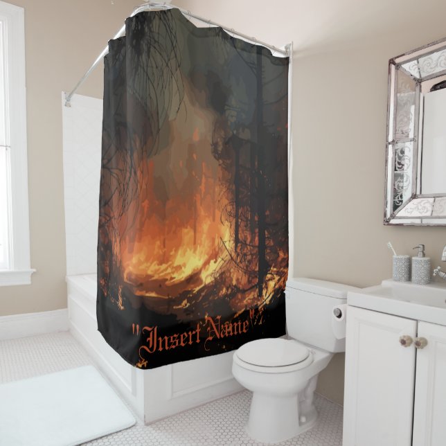 Inferno Duschvorhang (Beispiel)