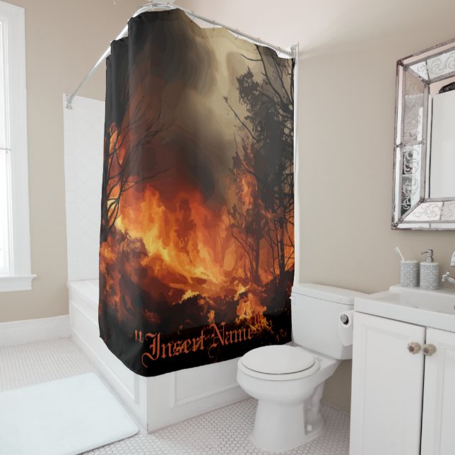 Inferno Duschvorhang (Beispiel)