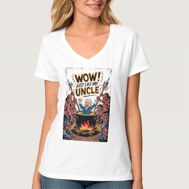 Inferno Feast Cannibals Ate My Onkel Joe Biden T-Shirt (Vorderseite)