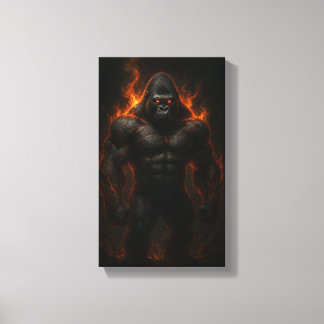 Inferno Gorilla: Das Biest in Dir entfesseln Leinwanddruck