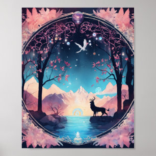 Inferno Guardian: farbenfrohe Hintergrundbilder Ta Poster