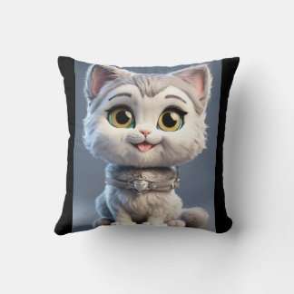 Inferno Kitten: Blazing Protection Kissen