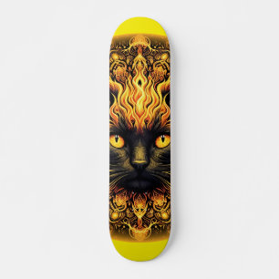 Inferno Kitty Mandala Skateboard