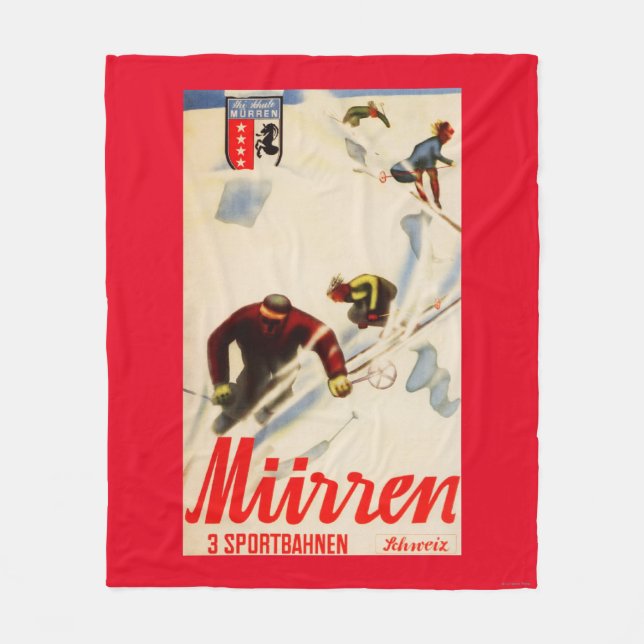 Inferno läuft förderndes Plakat Fleecedecke (Vorderseite)