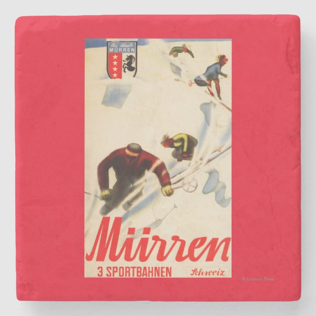 Inferno läuft förderndes Plakat Steinuntersetzer (Vorderseite)