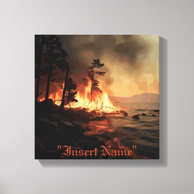 Inferno Leinwanddruck (Vorderseite)