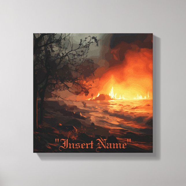 Inferno Leinwanddruck (Vorderseite)