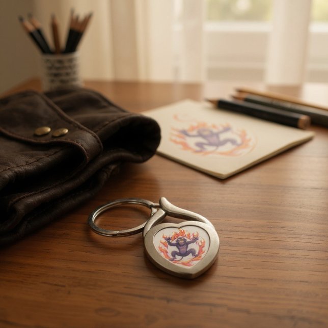 Inferno Monkey Schlüsselanhänger (Von Creator hochgeladen)