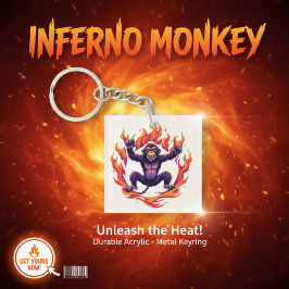 Inferno Monkey Schlüsselanhänger