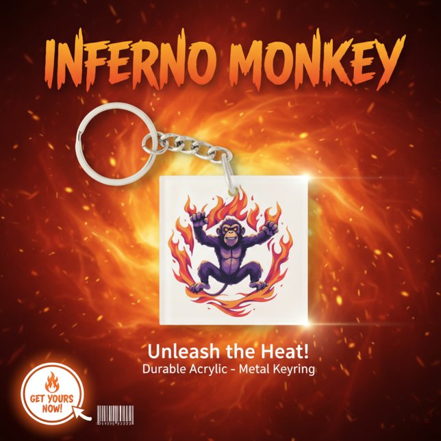 Inferno Monkey Schlüsselanhänger (Von Creator hochgeladen)