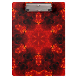 Inferno Nexus - Fiery Kaleidoskop Art Klemmbrett