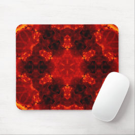 Inferno Nexus - Fiery Kaleidoskop Art Mousepad