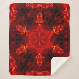 Inferno Nexus - Fiery Kaleidoskop Art Sherpadecke