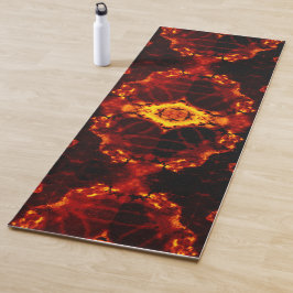 Inferno Nexus - Fiery Kaleidoskop Art Yogamatte
