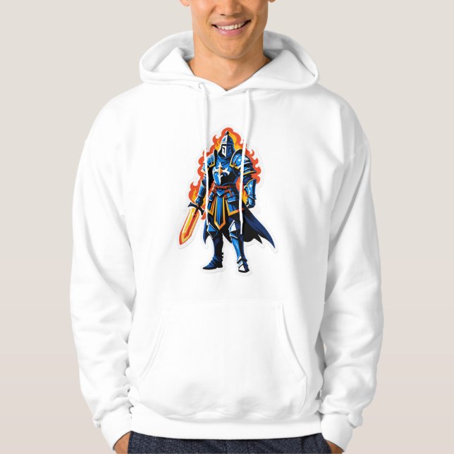Inferno Paladin – Flamebound Knight Hoodie (Vorderseite)
