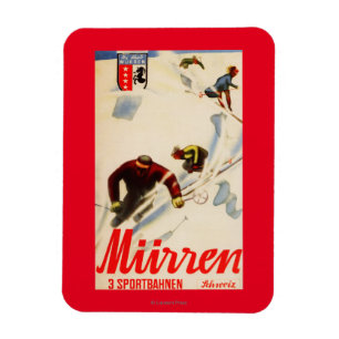 Inferno-Rennen Werbeplakat Magnet