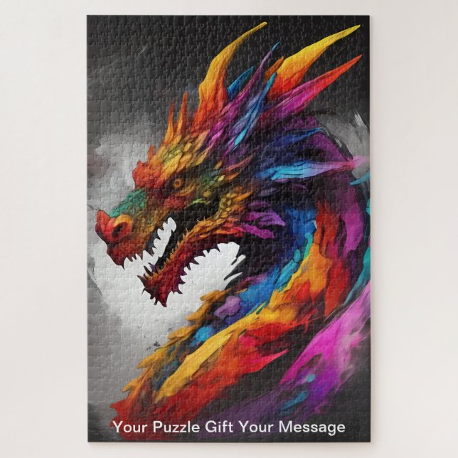 Inferno-Spektrum: Der Elementardrache Puzzle (Vertikal)