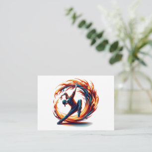 Inferno Spin - Den Geist des Breakdance Mitteilungskarte