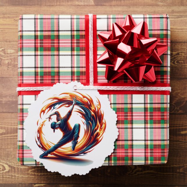 Inferno Spin - Den Geist des Breakdance Ornament Karte (Insitu (Geschenk))