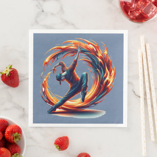 Inferno Spin - Den Geist des Breakdance Serviette