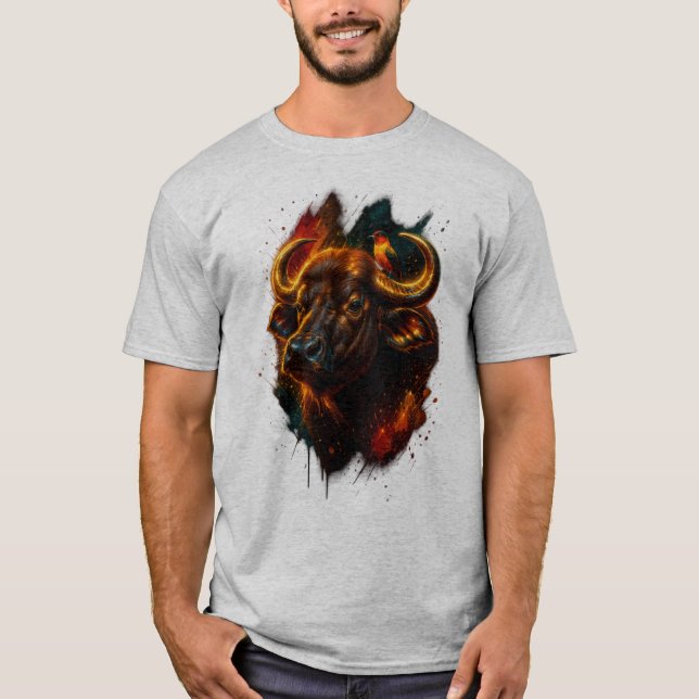 Inferno Taurus – Glühender Stier Power T-Shirt (Vorderseite)