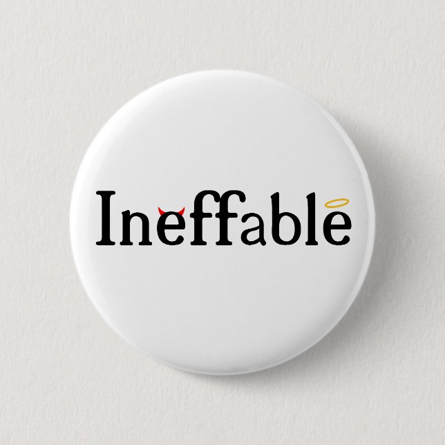 Inffable Himmel und Hölle Button (Vorderseite)
