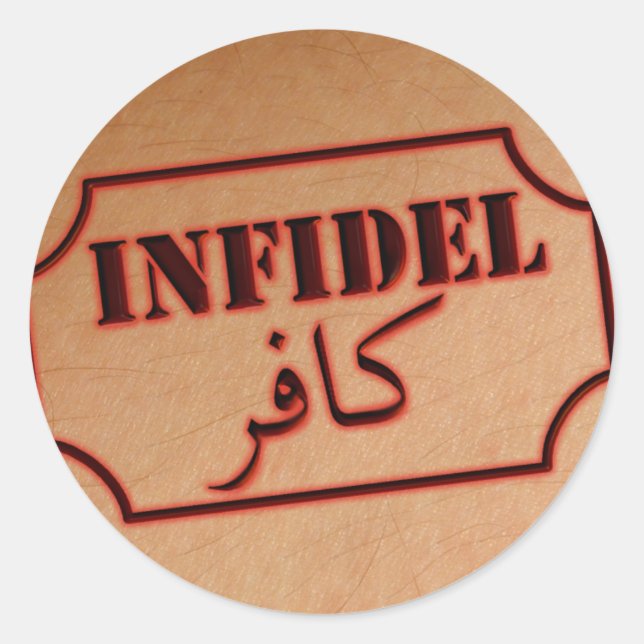 Infidel Runder Aufkleber (Vorderseite)