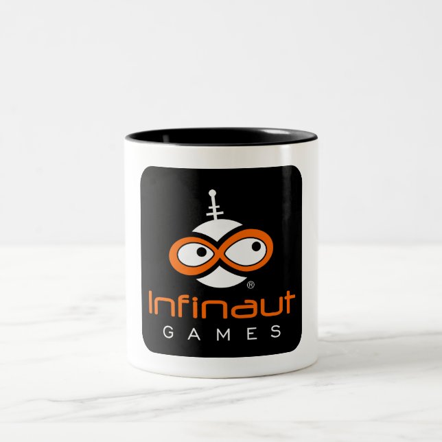 Infinaut Logo Zweifarbige Tasse (Mittel)