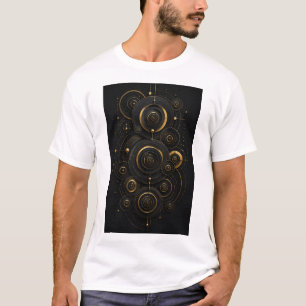 Infinite Echoes Luxus-Konzentrische Kreise T-Shirt