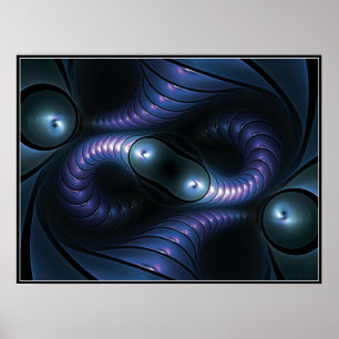 Infinite Giger Poster (blau)