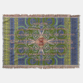 Infinite - Green Abstract by Alexandra Cook Decke