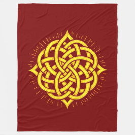 Infinite Harmony: Sacred Mandala Celtic Symbol Art Fleecedecke