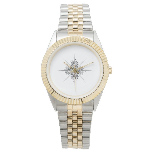 Infinite Motion - Abstract Calligraphy Watch Armbanduhr (Vorderseite)