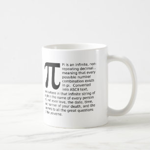 Infinite Pi Answers Funny Mug Tasse