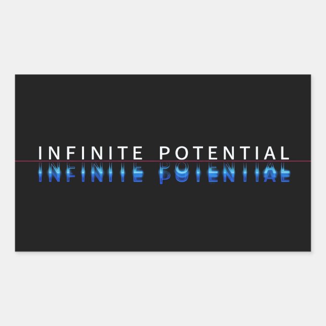 Infinite Potential Glitch Aufkleber (Vorderseite)