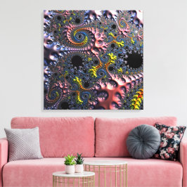 Infinite Spiral Realms Leinwanddruck