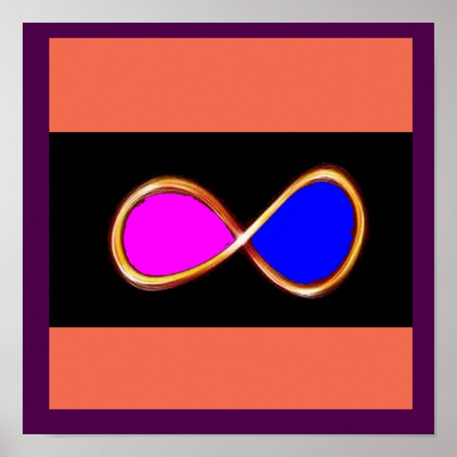 INFINITE TRUE LOVE Kosmos Mathematik Naturspass Poster (Vorne)