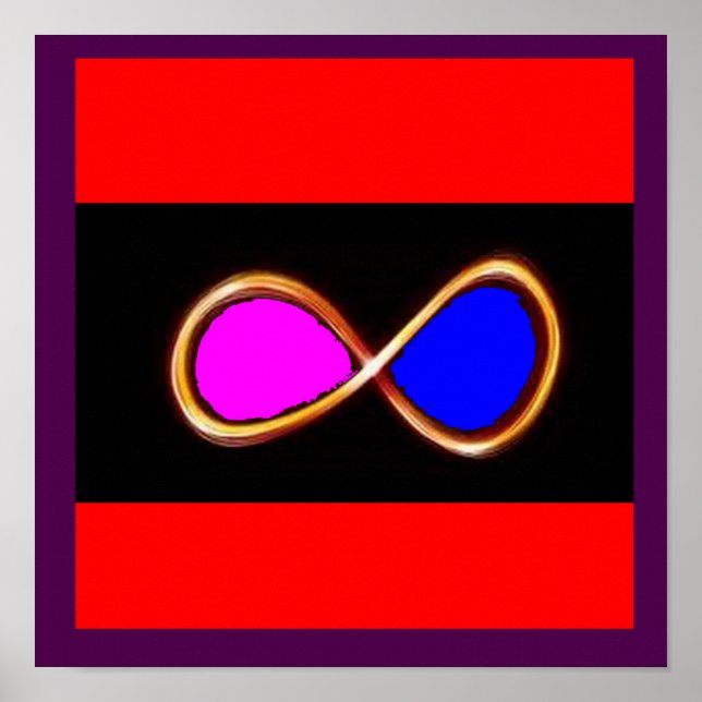 INFINITE TRUE LOVE Kosmos Mathematik Naturspass Poster (Vorne)